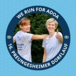 Christina, Sarah en Mareike lopen Preungesheimer Dorflauf voor ADOA! 