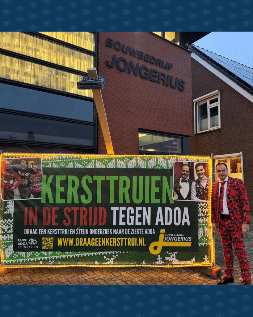 ADOA kersttruien actie. Bouwbedrijf Jongerius.