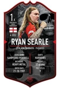 RYAN SEARLE 2026 ULTIMATE DARTS CARD