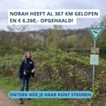 Norah heeft al 367 km gelopen en € 6.260,- opgehaald!