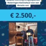 Een geweldige donatie van € 2.500,-! 